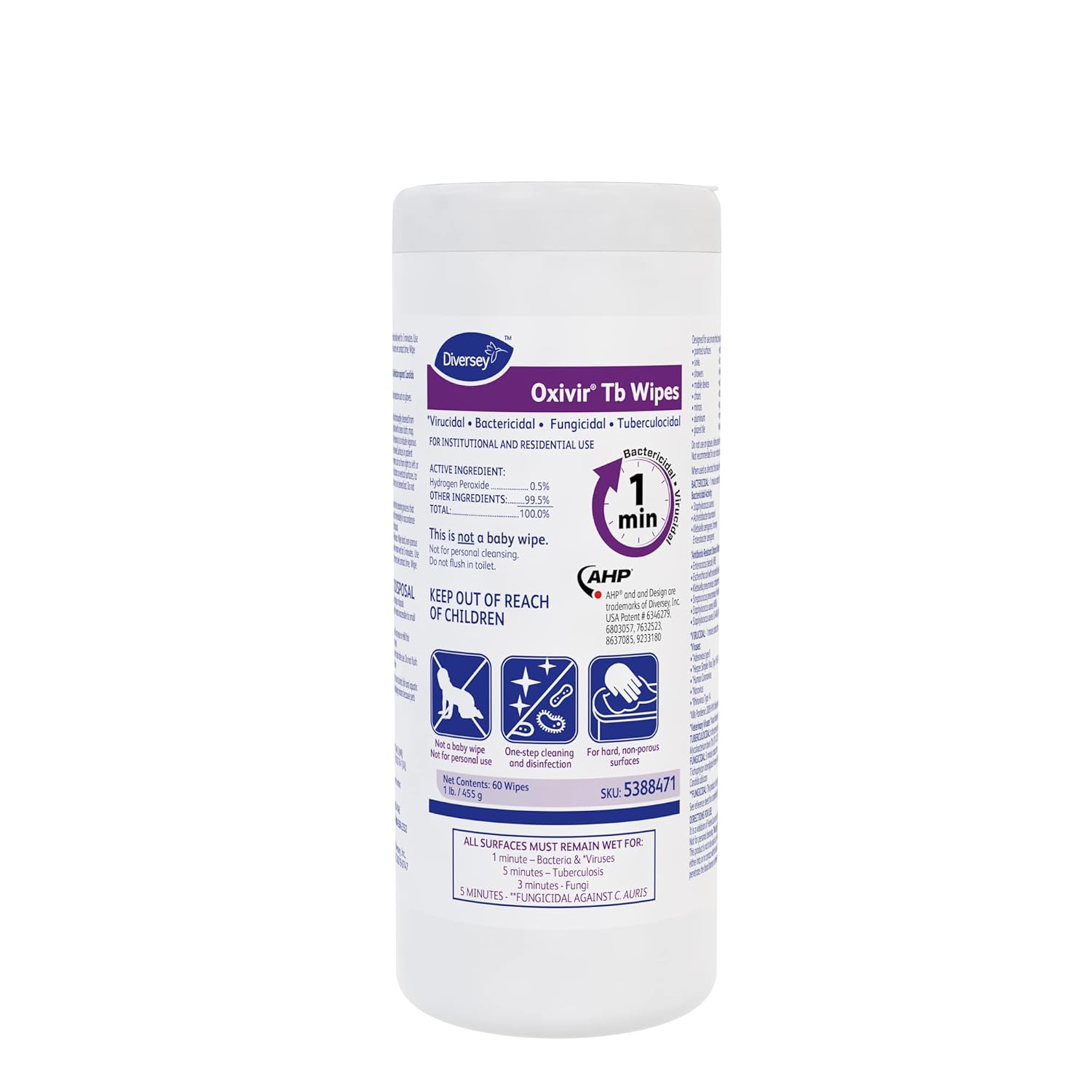 Diversey Oxivir Tb Wipes (Commercial Use)